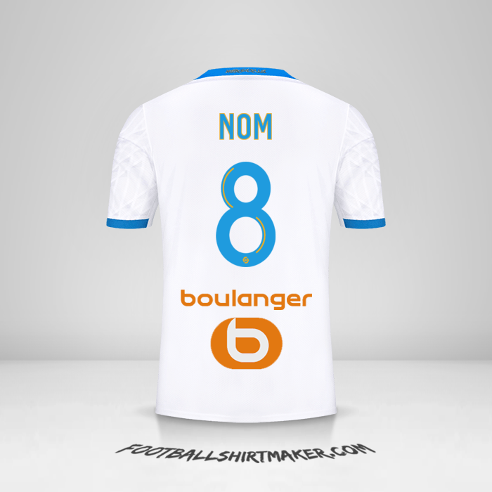Maillot Olympique de Marseille 2020/21 -  nom - 8