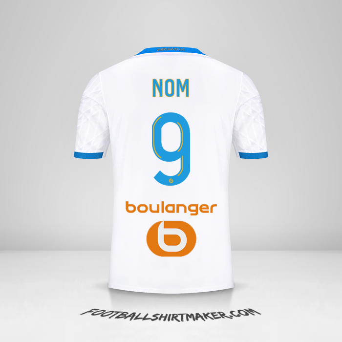 Maillot Olympique de Marseille 2020/21 -  nom - 9