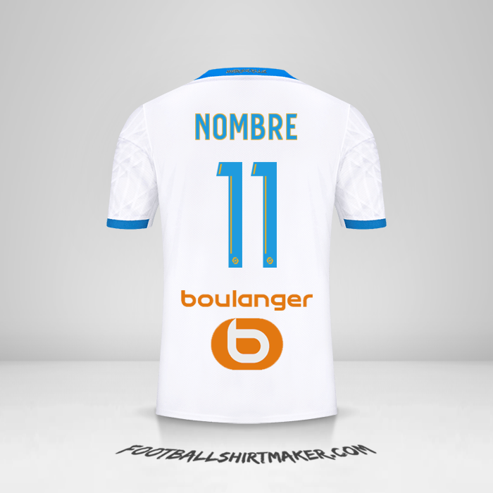Jersey Olympique de Marseille 2020/21 -  nombre - 11
