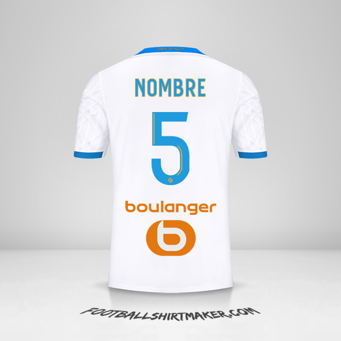 Camiseta Olympique de Marseille 2020/21 -  nombre - 5