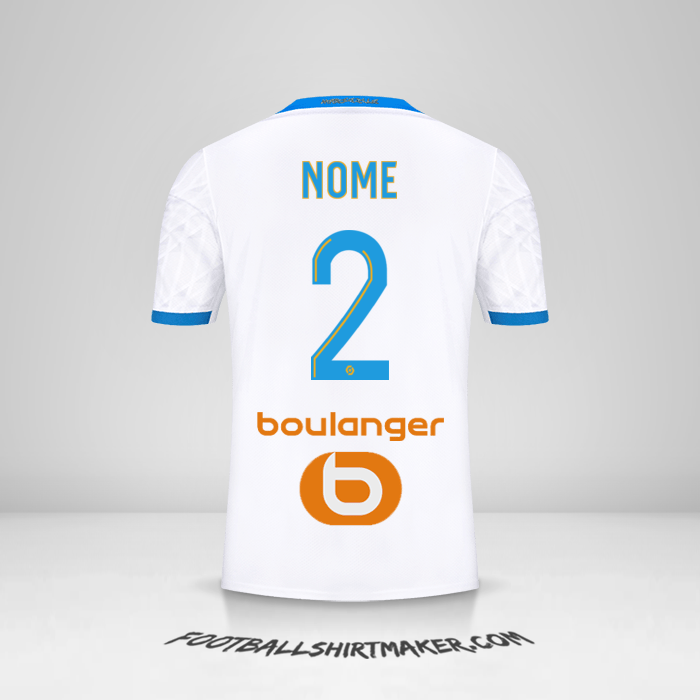 Camisola Olympique de Marseille 2020/21 -  nome - 2