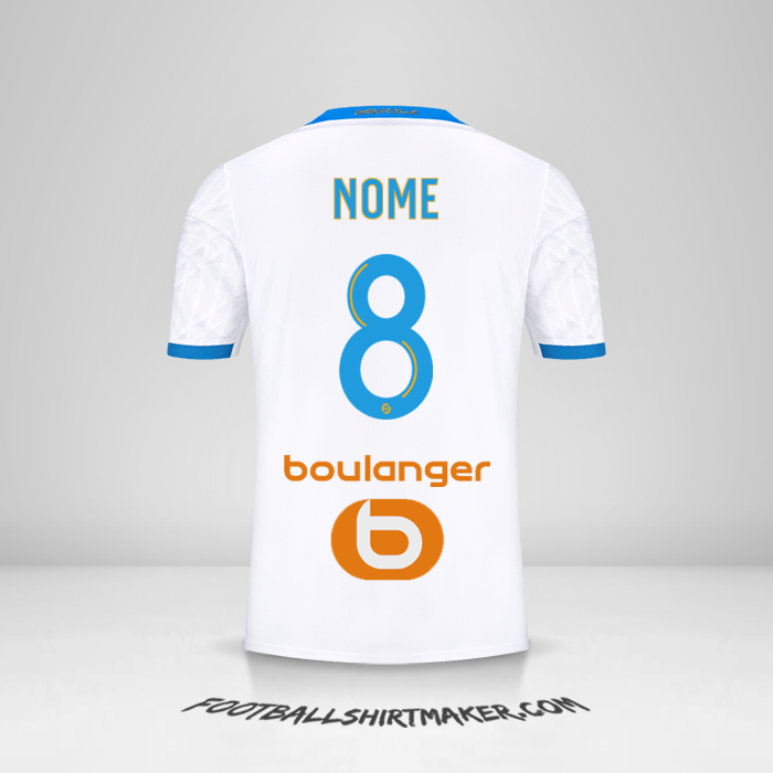 Camisa Olympique de Marseille 2020/21 -  nome - 8