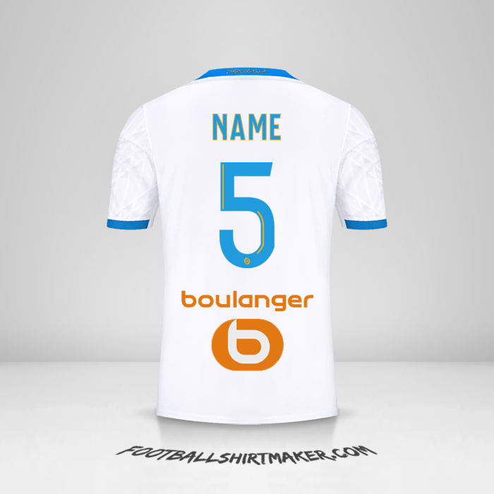 Shirt Olympique de Marseille 2020/21 -  name - 5