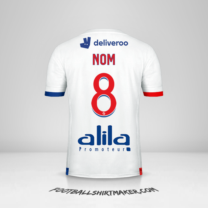 Maillot Olympique Lyon 2020/21 -  nom - 8