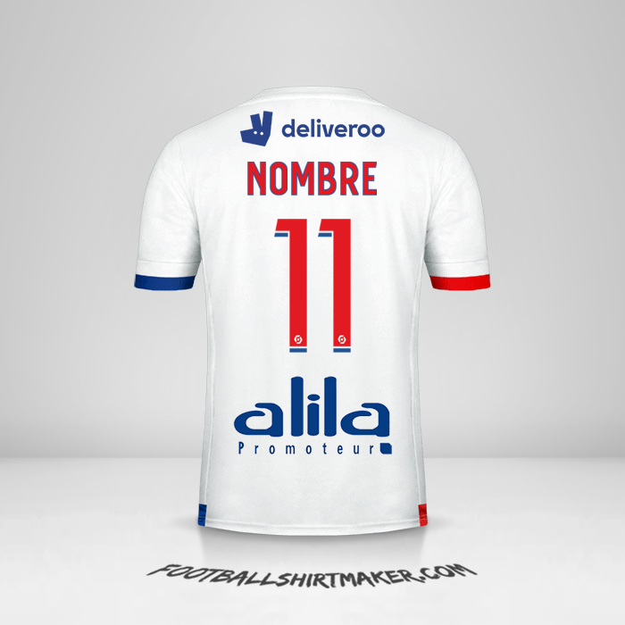 Jersey Olympique Lyon 2020/21 -  nombre - 11