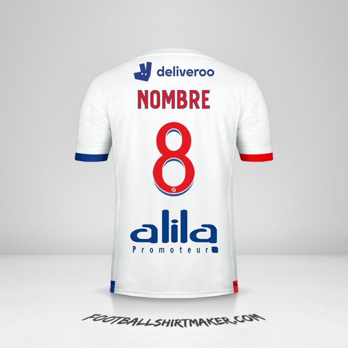 Jersey Olympique Lyon 2020/21 -  nombre - 8