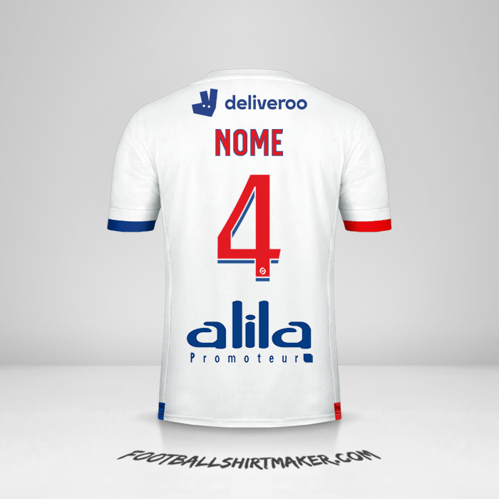 Maglia Olympique Lyon 2020/21 -  nome - 4