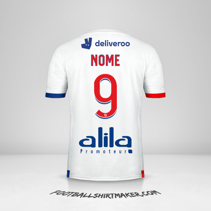 Camisa Olympique Lyon 2020/21 -  nome - 9