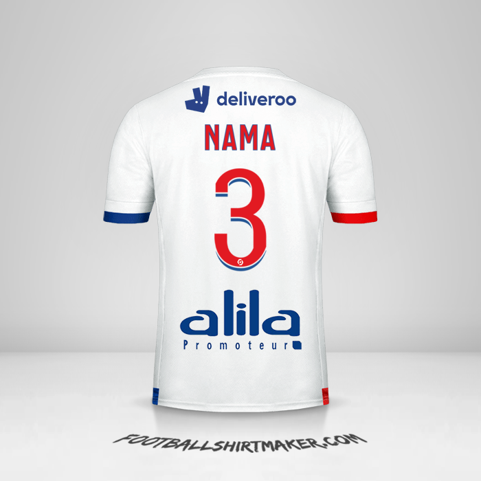 Jersey Olympique Lyon 2020/21 -  nama - 3