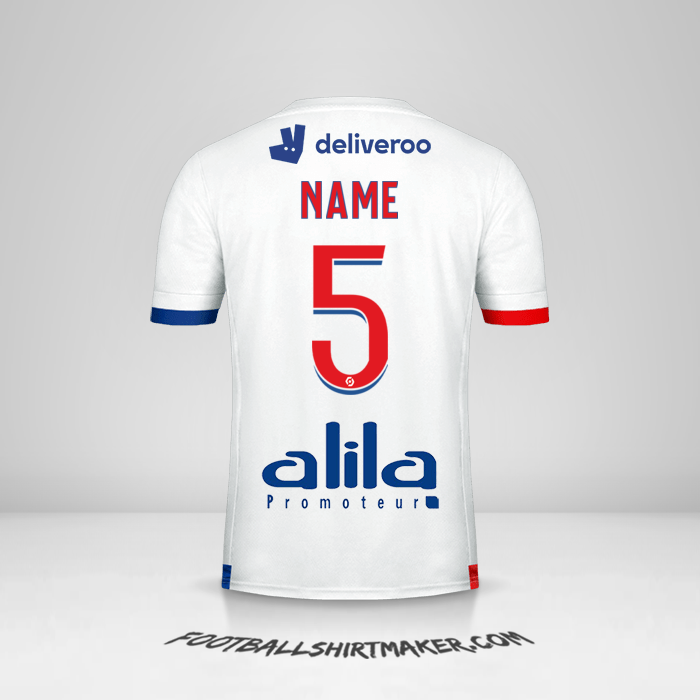 Jersey Olympique Lyon 2020/21 -  name - 5