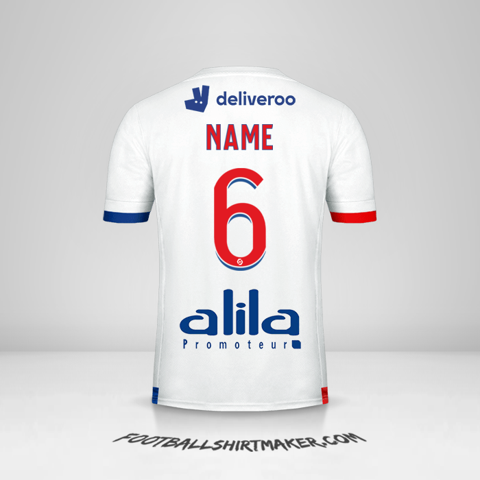 Jersey Olympique Lyon 2020/21 -  name - 6
