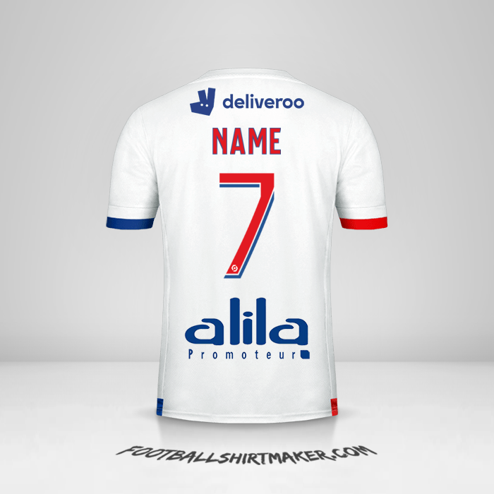Shirt Olympique Lyon 2020/21 -  name - 7