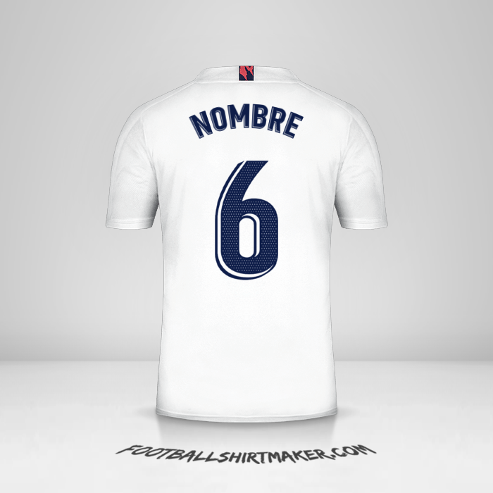 Jersey Real Madrid CF 2020/21 -  nombre - 6