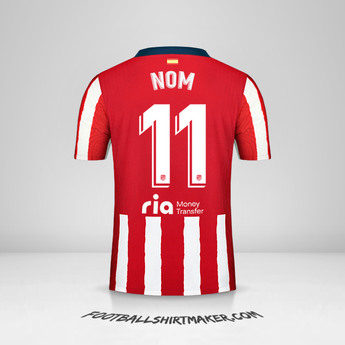 Maillot Atletico Madrid 2020/21 -  nom - 11