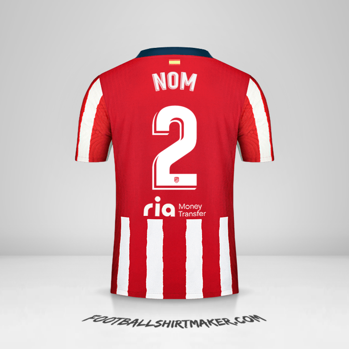 Maillot Atletico Madrid 2020/21 -  nom - 2