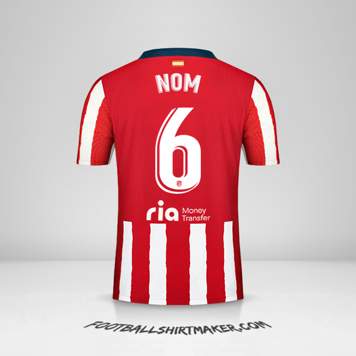 Maillot Atletico Madrid 2020/21 -  nom - 6