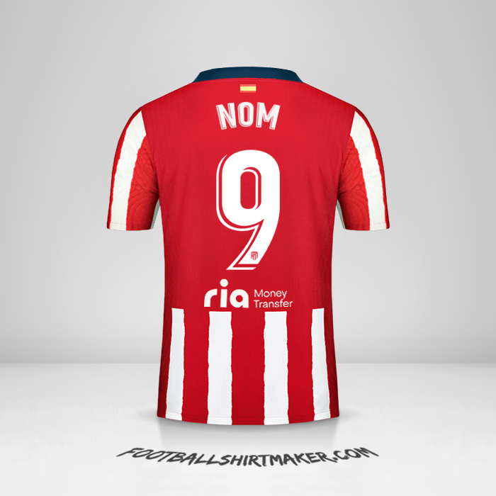 Maillot Atletico Madrid 2020/21 -  nom - 9