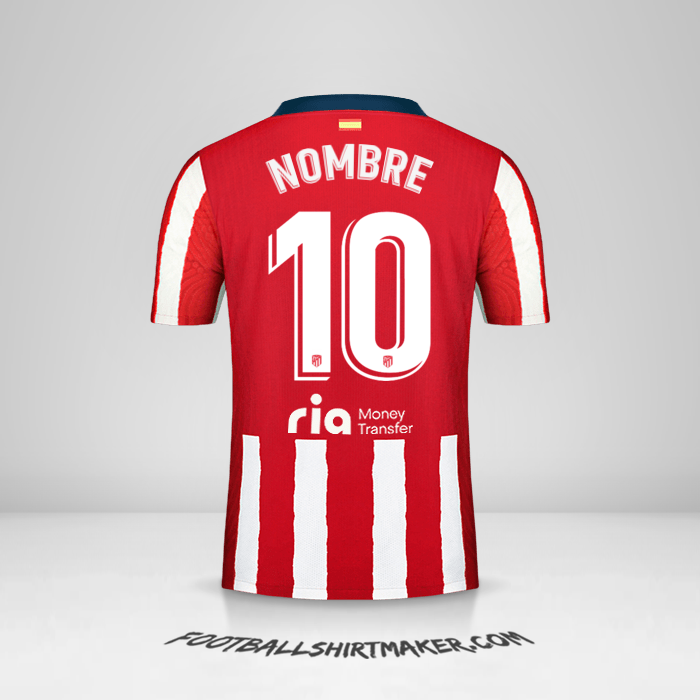 Jersey Atletico Madrid 2020/21 -  nombre - 10