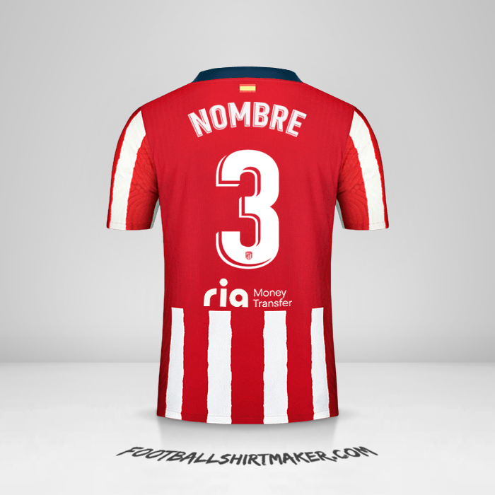 Jersey Atletico Madrid 2020/21 -  nombre - 3