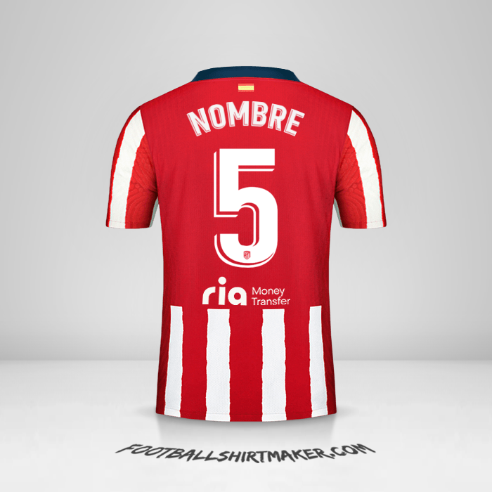 Jersey Atletico Madrid 2020/21 -  nombre - 5