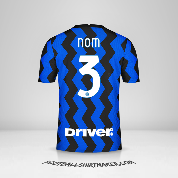 Maillot Inter 2020/21 -  nom - 3