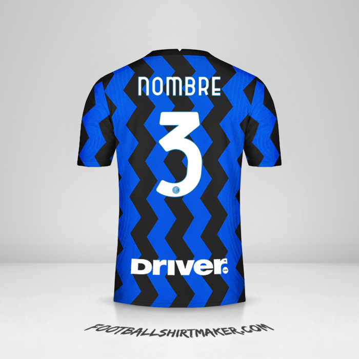 Jersey Inter 2020/21 -  nombre - 3