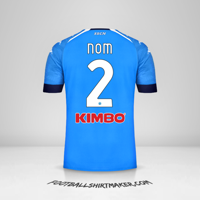 Maillot SSC Napoli 2020/21 -  nom - 2
