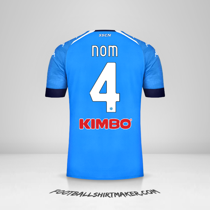 Maillot SSC Napoli 2020/21 -  nom - 4