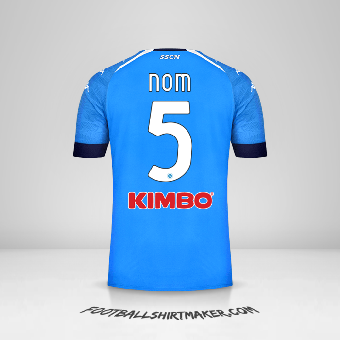 Maillot SSC Napoli 2020/21 -  nom - 5