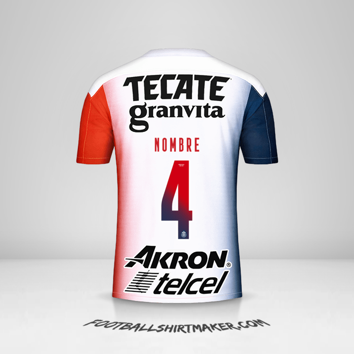 Jersey Guadalajara 2020/21 Visita -  nombre - 4
