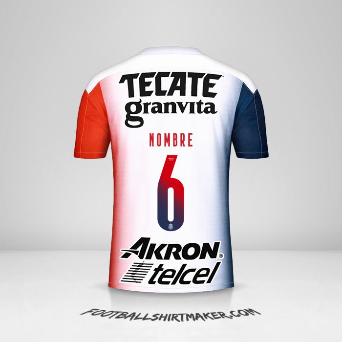 Camiseta Guadalajara 2020/21 Visita -  nombre - 6