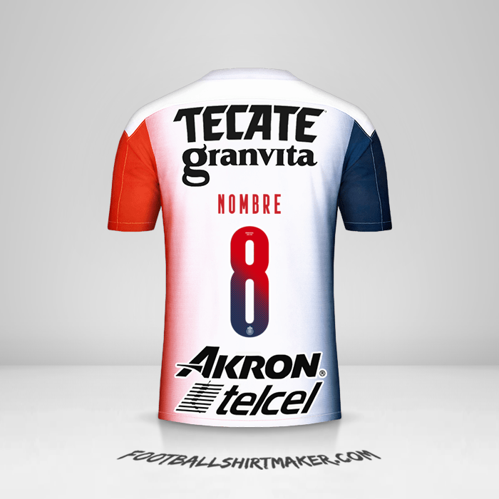 Jersey Guadalajara 2020/21 Visita -  nombre - 8