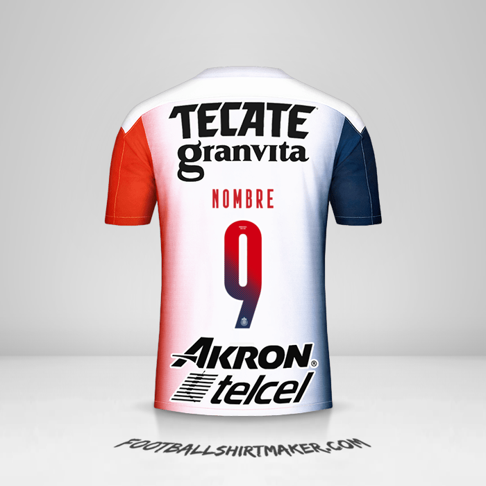 Jersey Guadalajara 2020/21 Visita -  nombre - 9