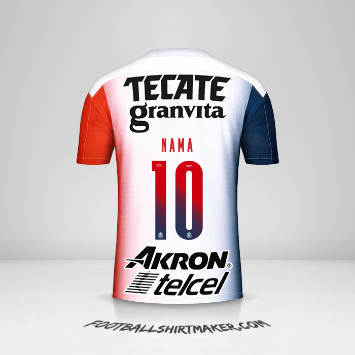 Jersey Guadalajara 2020/21 Alternatif -  nama - 10
