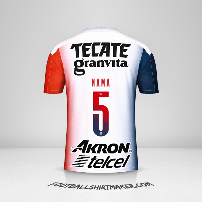 Jersey Guadalajara 2020/21 Alternatif -  nama - 5