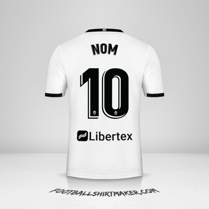 Maillot Valencia CF 2020/21 -  nom - 10