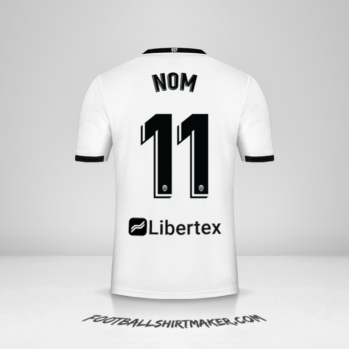 Maillot Valencia CF 2020/21 -  nom - 11