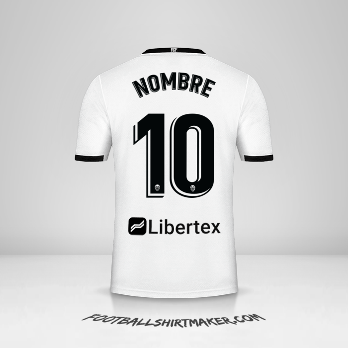 Jersey Valencia CF 2020/21 -  nombre - 10