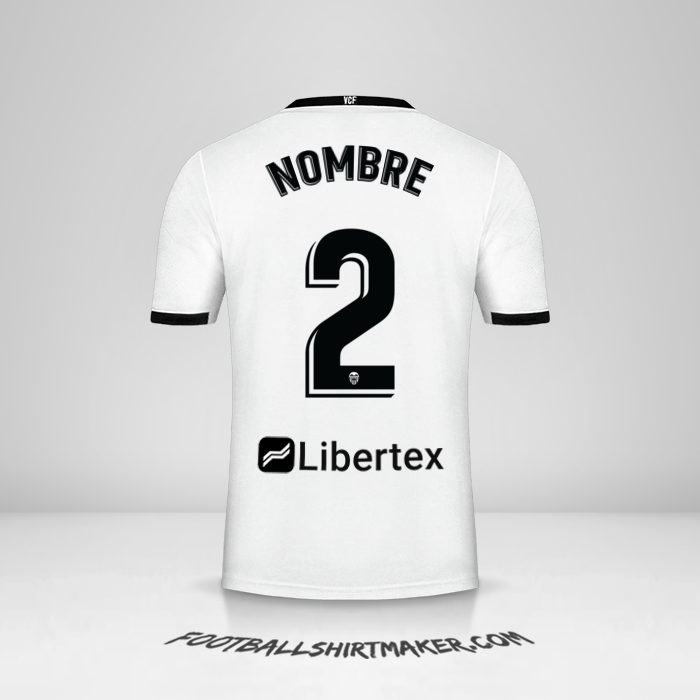 Jersey Valencia CF 2020/21 -  nombre - 2