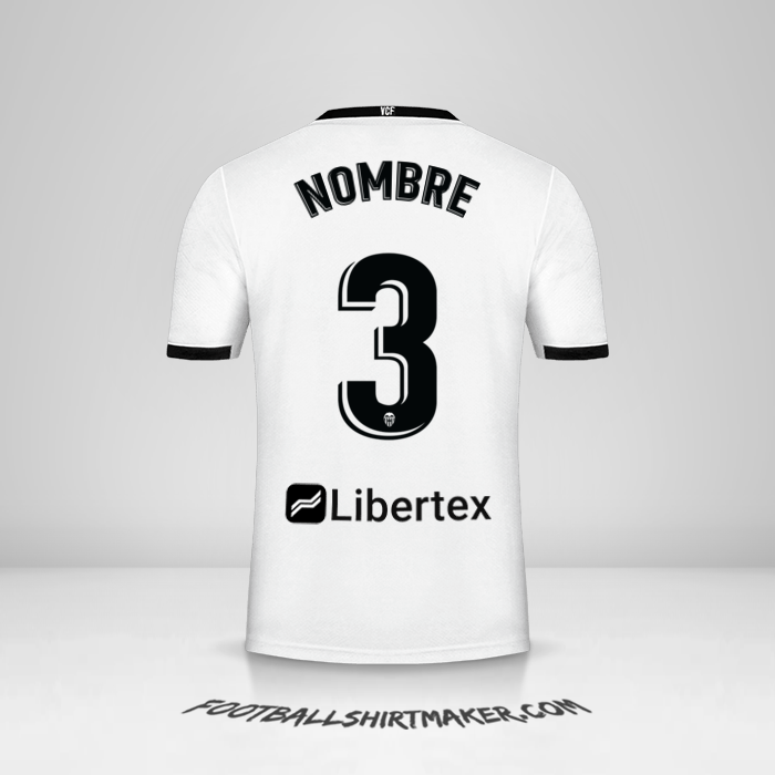 Jersey Valencia CF 2020/21 -  nombre - 3