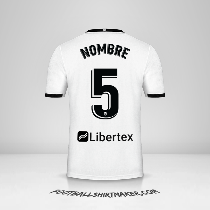 Jersey Valencia CF 2020/21 -  nombre - 5