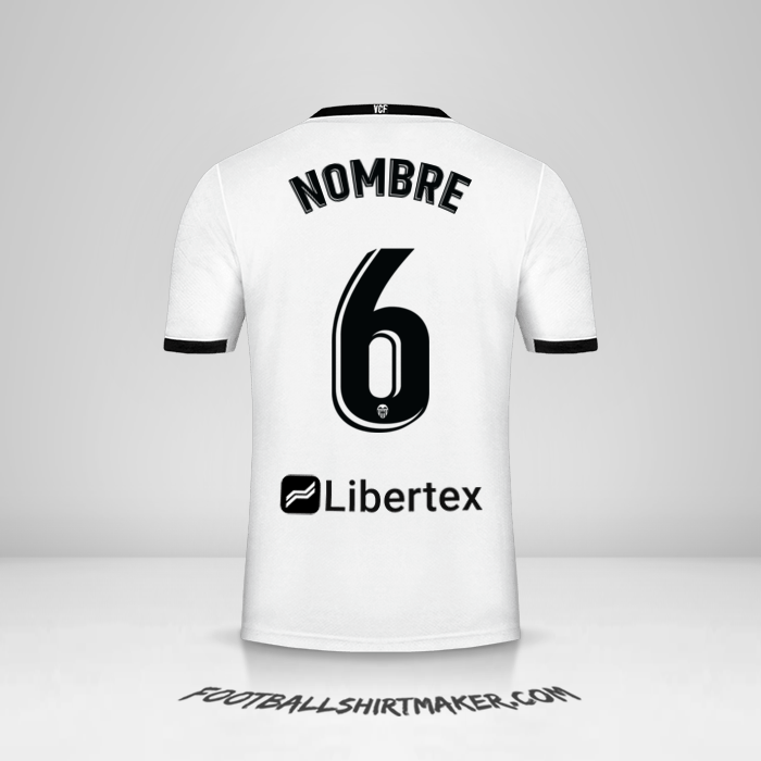 Jersey Valencia CF 2020/21 -  nombre - 6