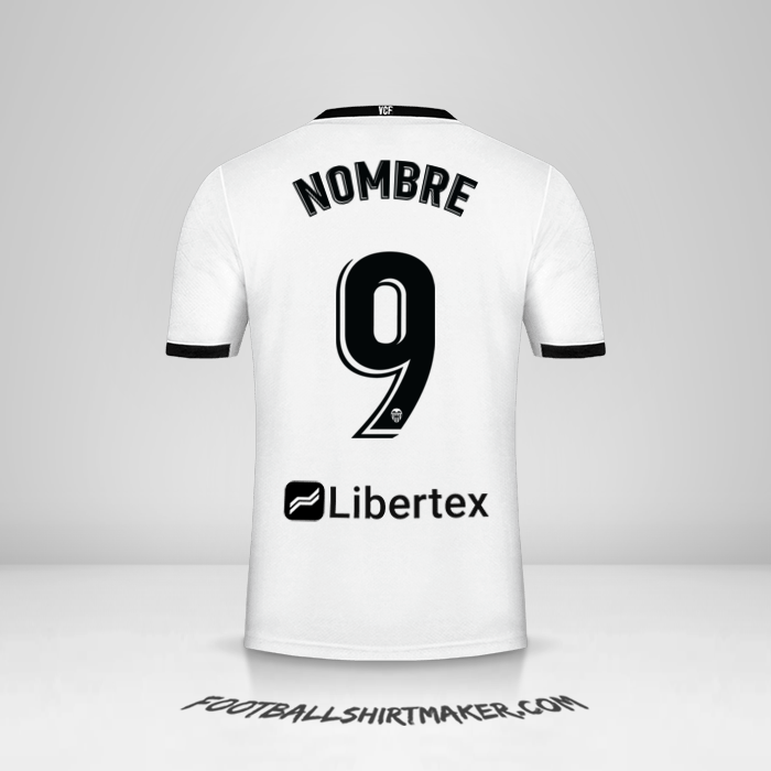 Jersey Valencia CF 2020/21 -  nombre - 9