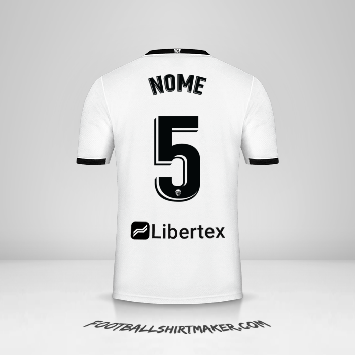 Camisa Valencia CF 2020/21 -  nome - 5