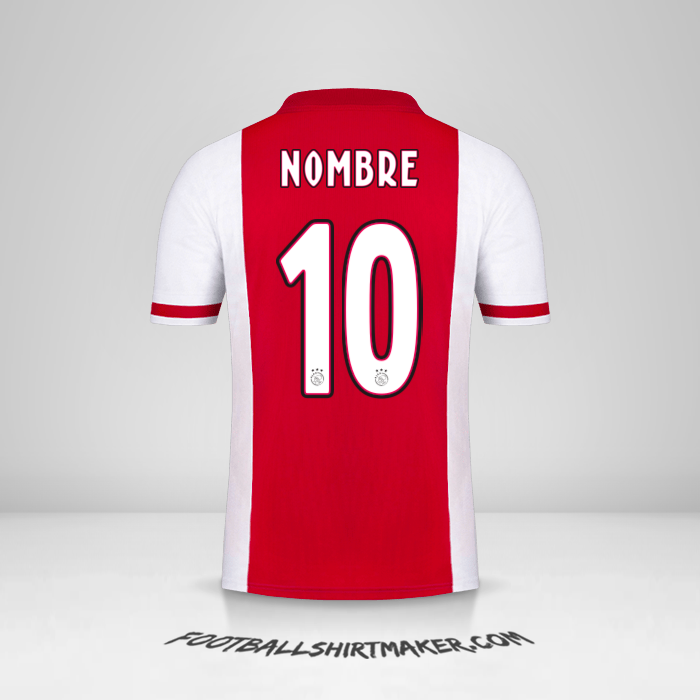 Jersey AFC Ajax 2020/21 -  nombre - 10