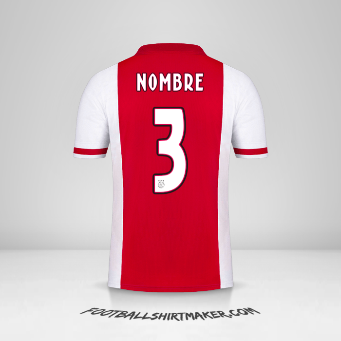 Jersey AFC Ajax 2020/21 -  nombre - 3