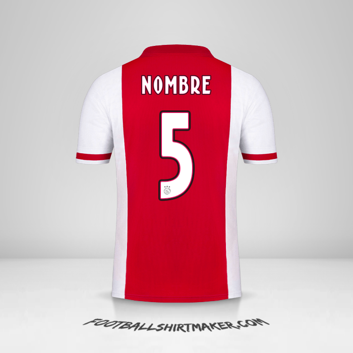 Jersey AFC Ajax 2020/21 -  nombre - 5