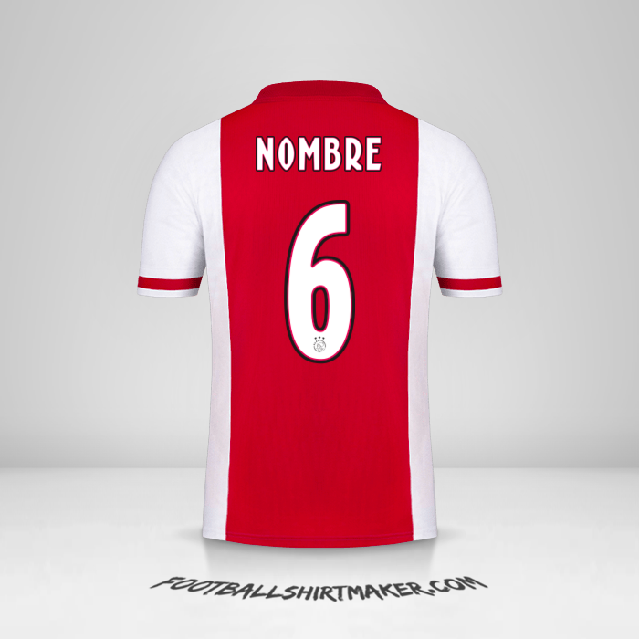 Jersey AFC Ajax 2020/21 -  nombre - 6