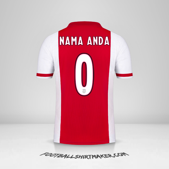 Jersey AFC Ajax 2020/21 -  nama anda - 0