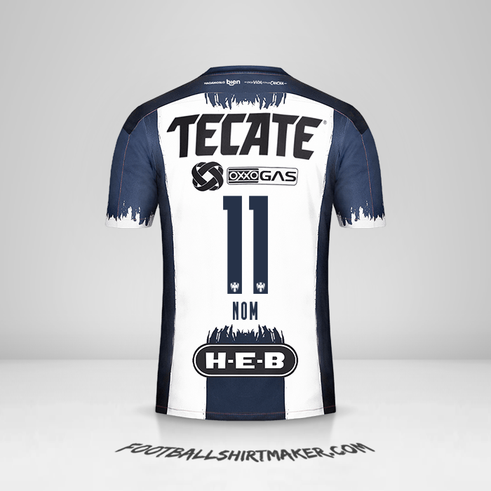 Maillot Monterrey 2020/21 -  nom - 11